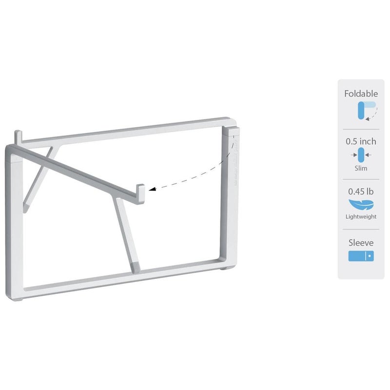 Rain Design 10084 mBar Pro+ Foldable Laptop Stand - Silver - Image 2